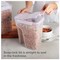 2-Pack (22.8 Cup) Airtight Flip-Top Lid BPA-Free Cereal Dispenser Storage Containers, Plastic Containers for Cereal, Rice, Snack, Dry Food, and Pantry Organisation
